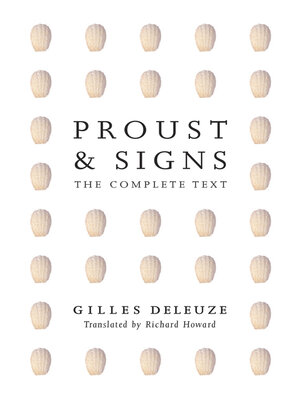 cover image of Proust and Signs: the Complete Text